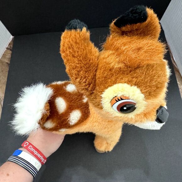 Bambi Plush Stuffed Animal The Walt Disney Company Mattel 1992 13" Tall Vintage - Picture 3 of 6